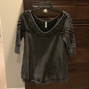Free People Black Shirt